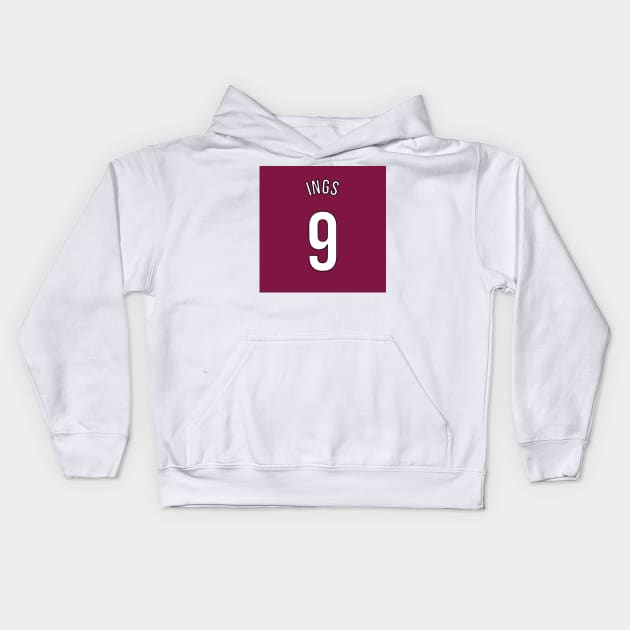 Ings 9 Home Kit - 22/23 Season Kids Hoodie by GotchaFace